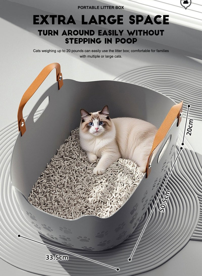 Kidle Portable Cat Litter Box Travel Litter Box Cat Toilet for Cat Travel Easy to Carry, Easy to Use - Image 5